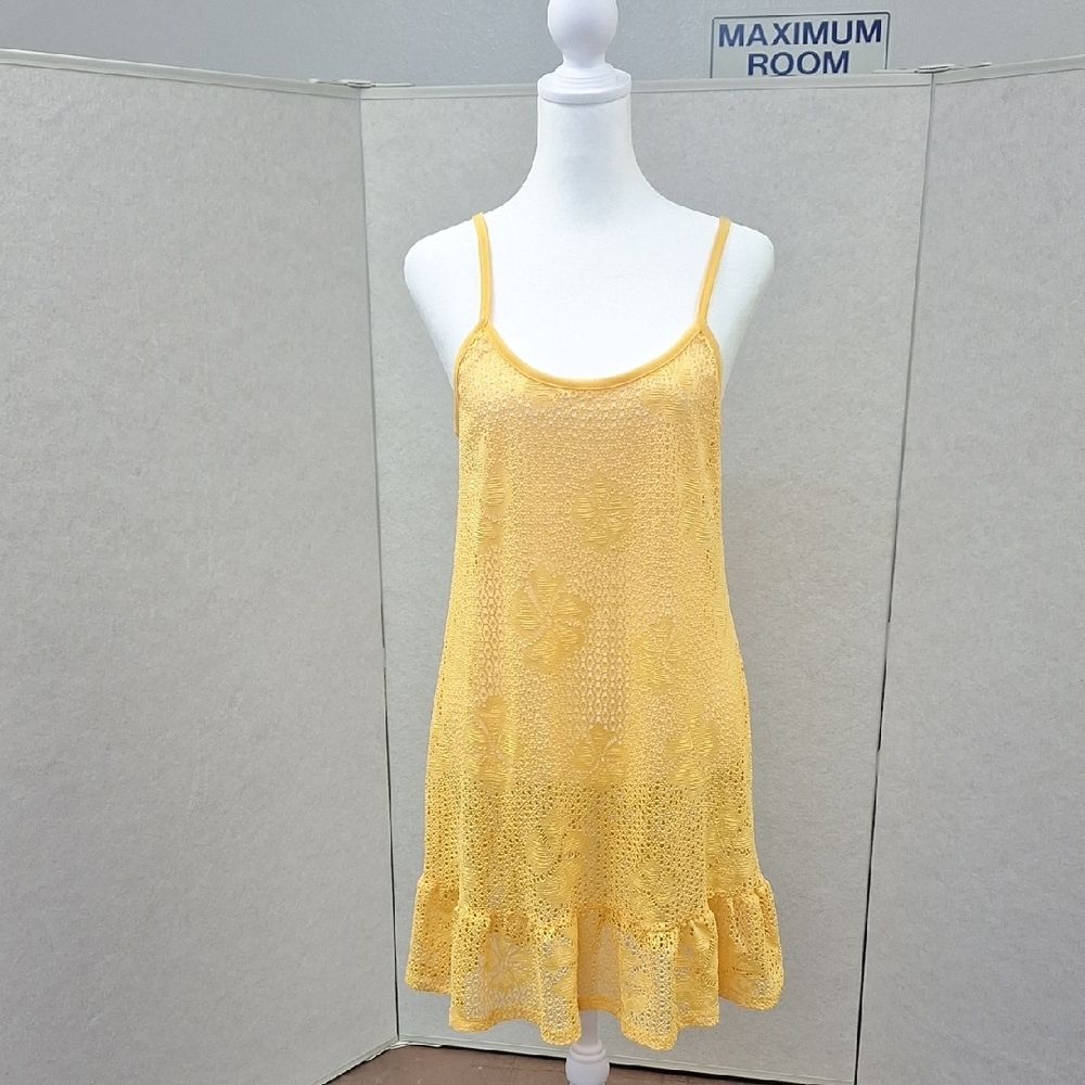 Miken Yellow Swimwear Coverup